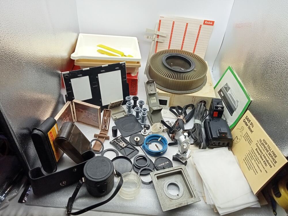 Vintage Kodak Mix Lot Parts photography carousel slide tray and more parts